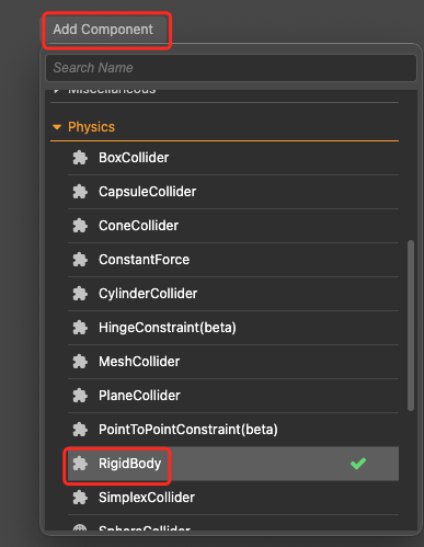 add-rigidbody-in-inspector